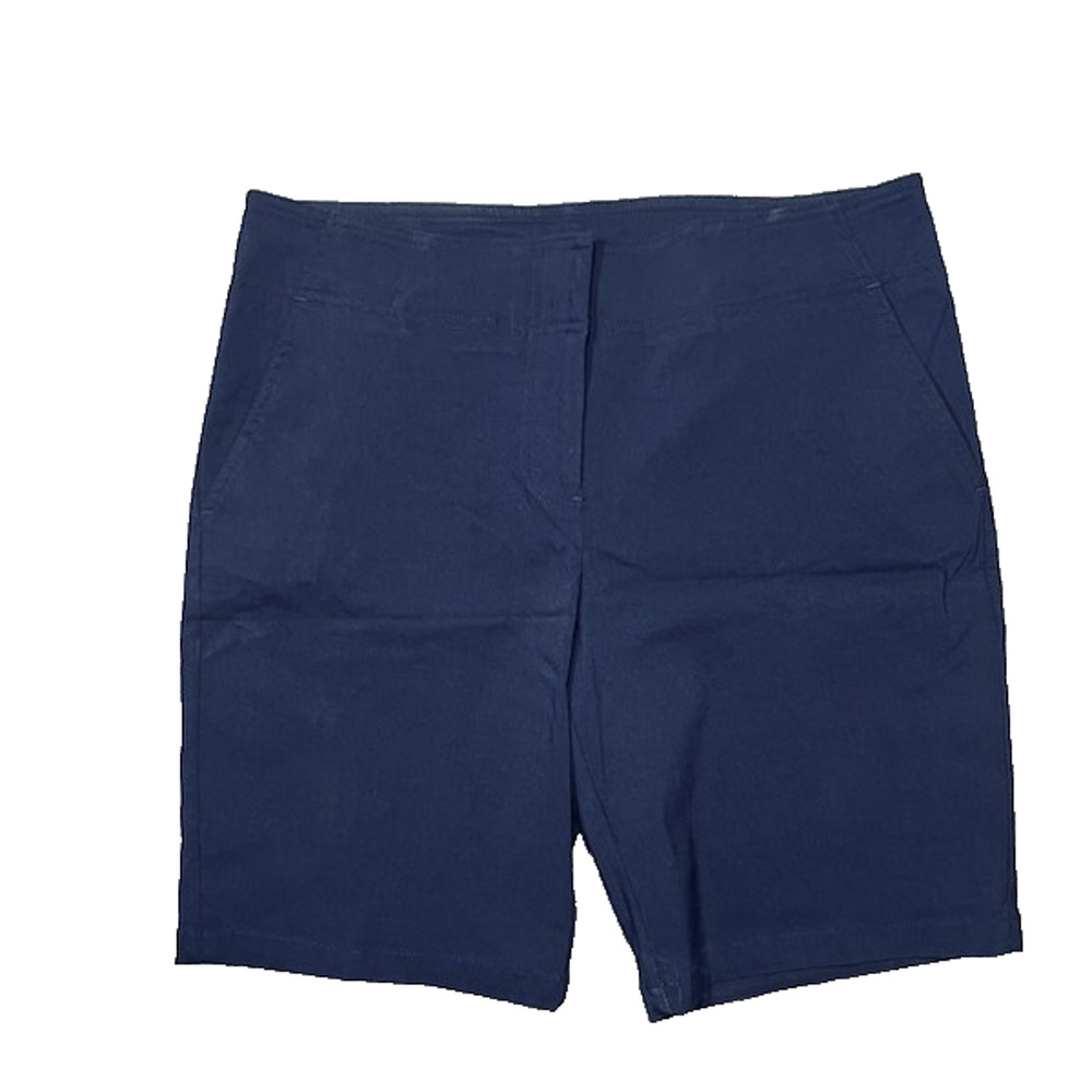 Izod Stretch Women’s Golf Shorts 12 Navy Blue 34x10 Preppy Casual Picnic Classic
